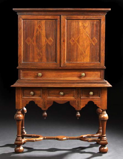 Dutch Colonial Rosewood Cabinet on Stand  29a07