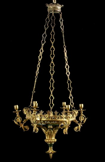 French Gilt Brass Mounted Green 29a10