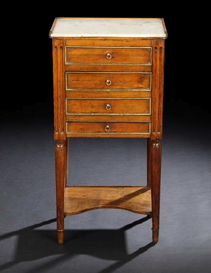 Louis XVI Style Fruitwood and Marble Top 29aa9