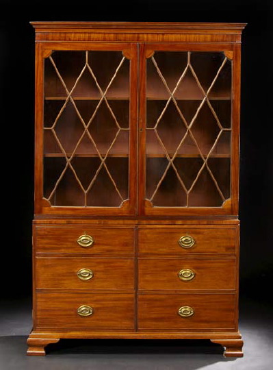 George III Style Mahogany Bookcase  29ac1