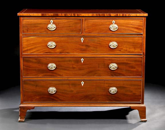 George III Mahogany Chest late 29acc