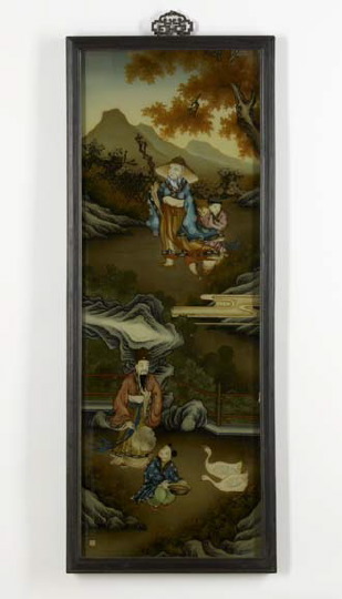Framed Chinese Reverse Painting 29ace