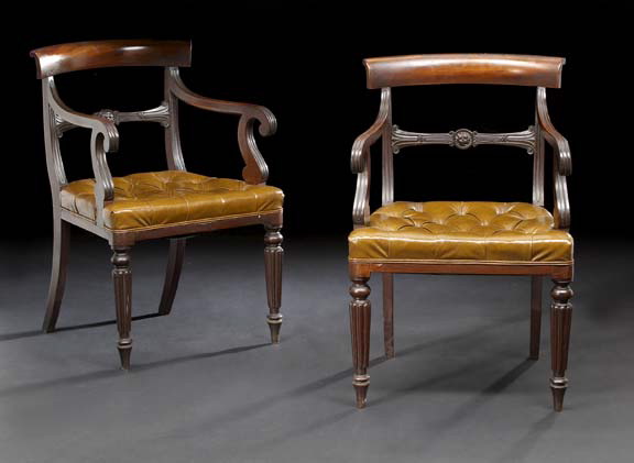 Pair of Regency-Style Mahogany