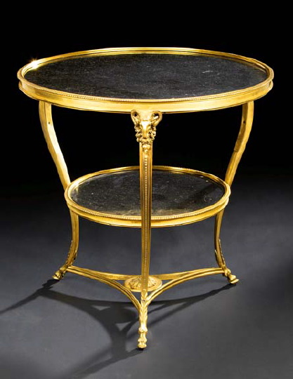 Empire Style Gilt Bronze and Marble Top 29b1e