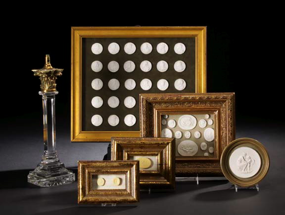 Two Shadowboxes of Plaster Intaglios  29b25