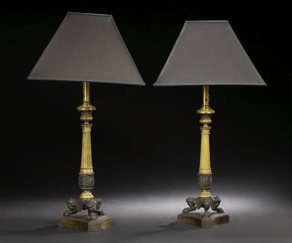 Large Pair of French Bronze Patinated 29b38