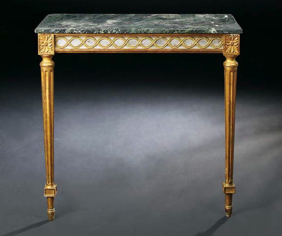 Louis XVI Style Giltwood and Marble Top 29b73