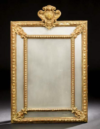 Italian Giltwood Looking Glass,