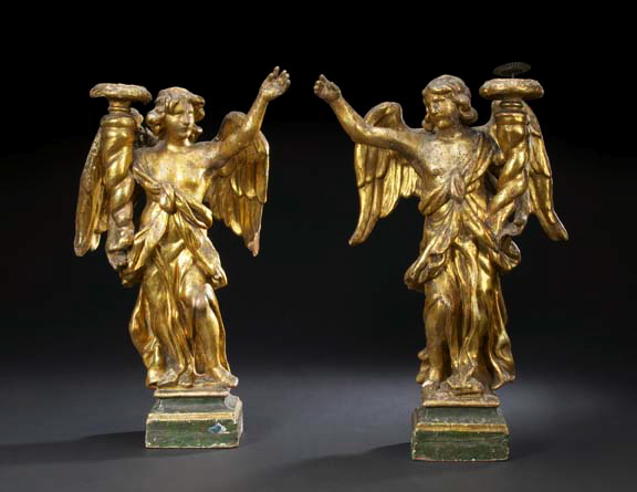 Good Large Pair of Italian Carved 29895