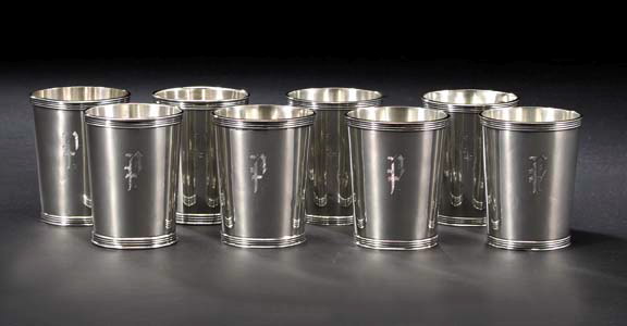 Set of Eight American Sterling Silver