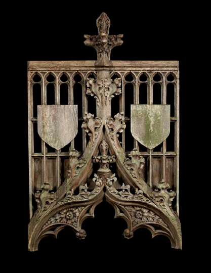 Large French Carved Oak Chancel