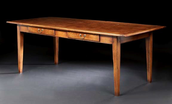 Provincial Oak Farmhouse Table,