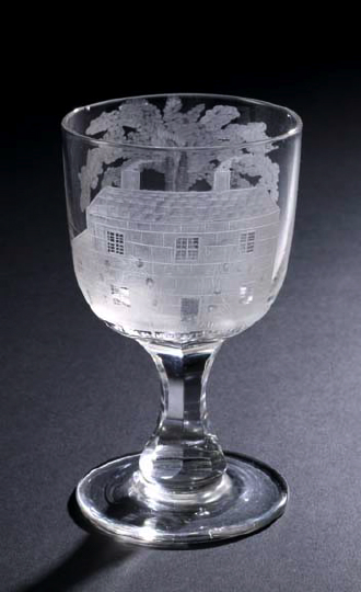 Good English Engraved Glass Presentation 29e33