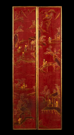 Tall Narrow Pair of French Parcel Gilt 29e86
