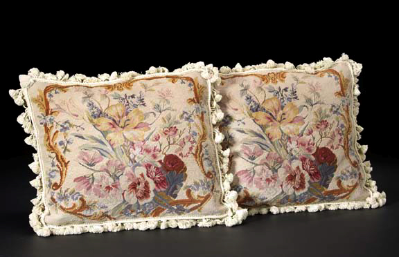 Pair of Gros and Petit Point Faced 29eb2