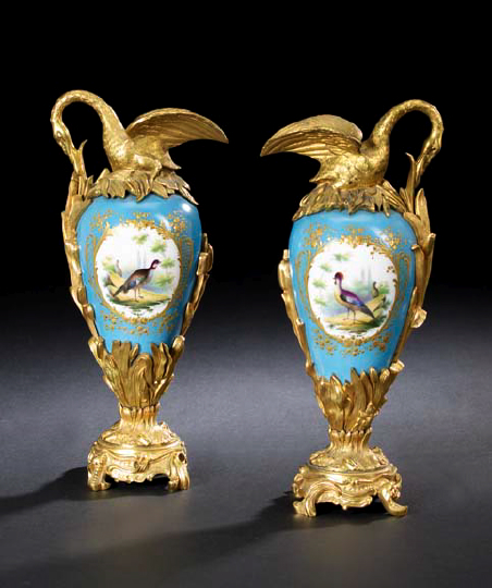 Attractive Pair of French Gilt Bronze Mounted 29eb9