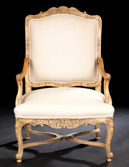 Louis XIV Style Beechwood Fauteuil  29ed0