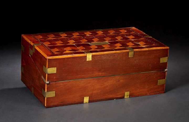 Good, Large George IV "Cube" Marquetry