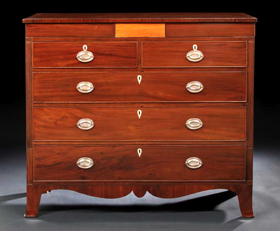 Late George III Mahogany Chest  29f2c