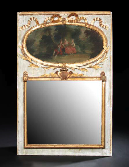 Louis XVI Carved Gilded and Deux Couleur Painted 29f96