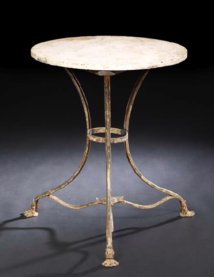 Napoleon III Wrought-Iron and Marble-Top