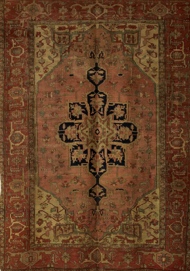 Fine Antique Persian Serapi Carpet,