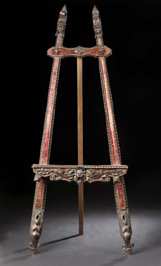 Italian Stained Fruitwood Easel,