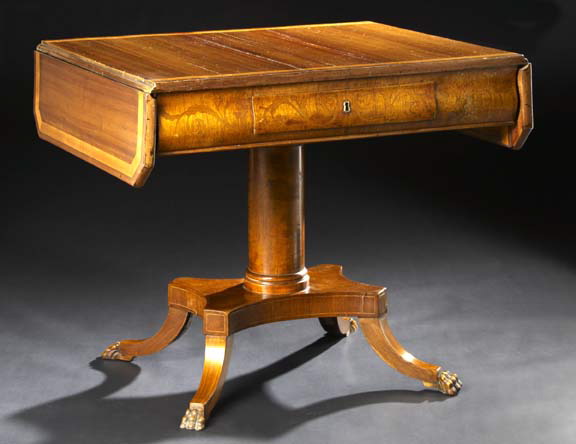 Dutch Inlaid Mahogany Sofa Table  29c87