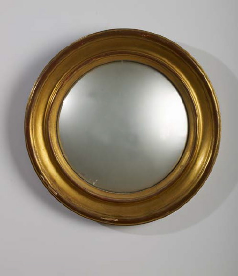 English Carved Giltwood Convex  29c9a