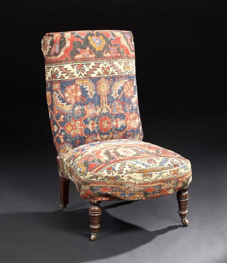 Victorian Mahogany and Upholstered