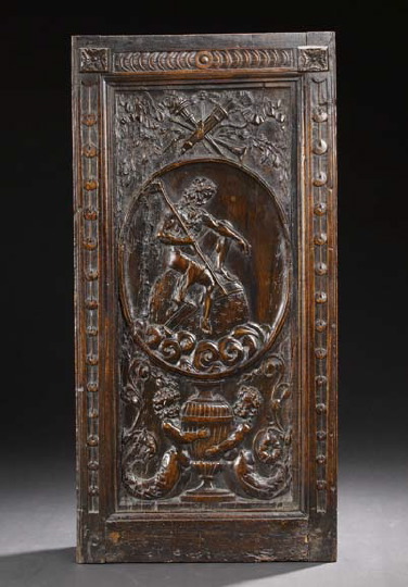 French Mannerist Carved Panel  29cc7