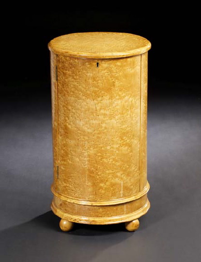 Biedermeier Birds-Eye Maple Cupboard,