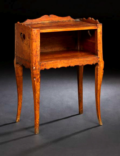 French Provincial Fruitwood Bedside