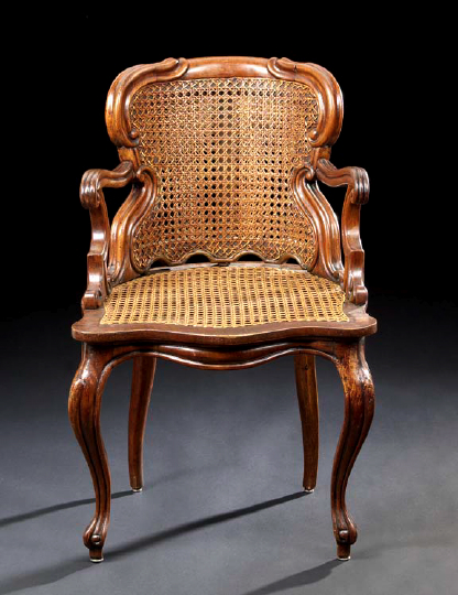 Provincial Louis XV-Style Fruitwood