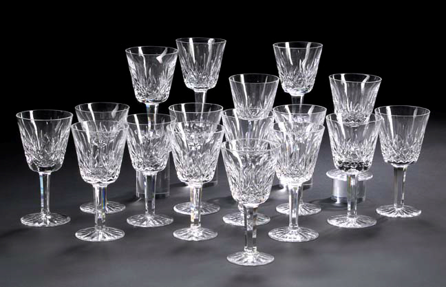 Set of Fifteen Waterford Cut Glass 2a294