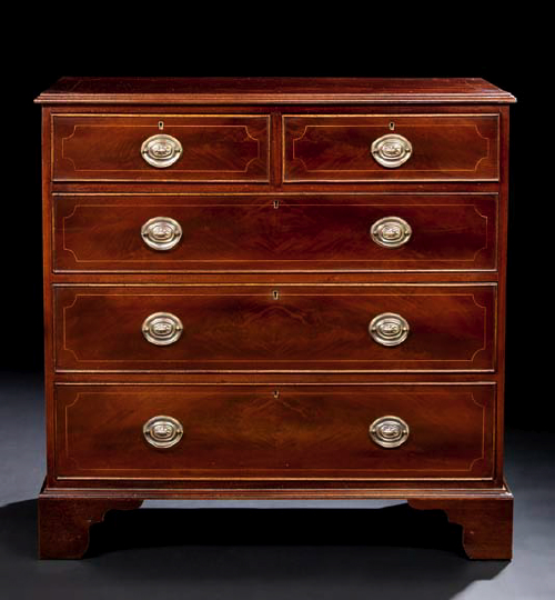 George III Style Mahogany Chest  2a29c