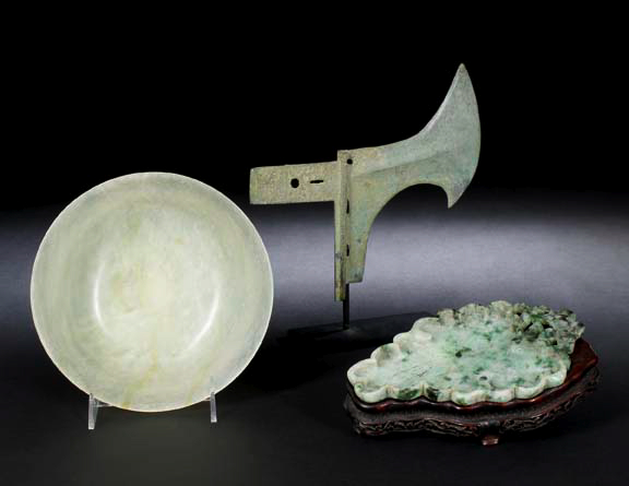 Chinese Pale Green Jade Bowl  2a2ae