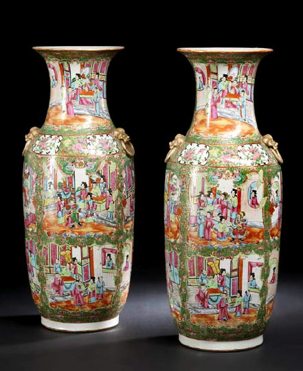 Large Pair of Chinese Export Porcelain
