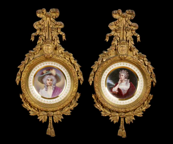 Attractive Pair of English Giltwood Framed 2a374