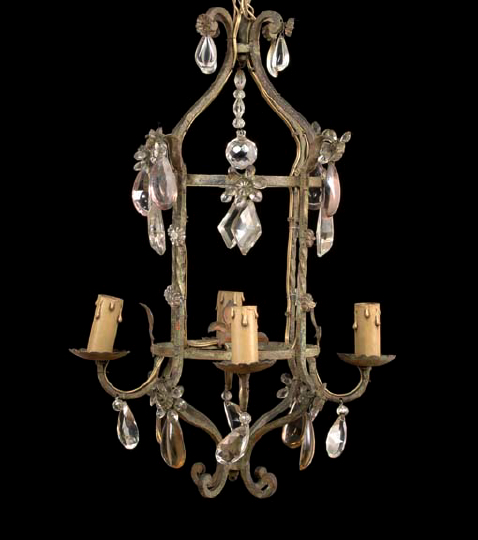 Small French Gilded Wrought Iron 2a38d