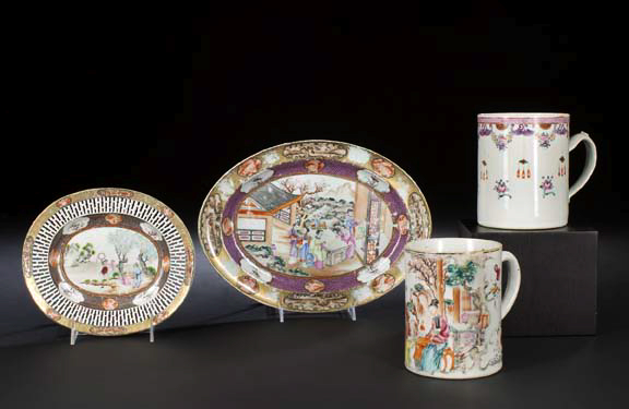 Chinese Export Porcelain Oval Platter,
