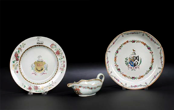 Chinese Export Porcelain Sauceboat  2a3b3