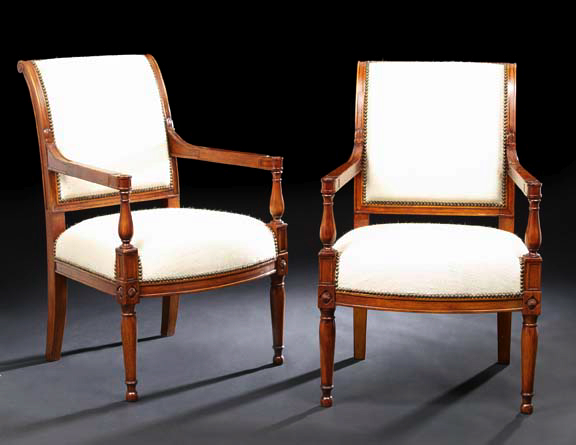 Pair of Directoire-Style Fruitwood