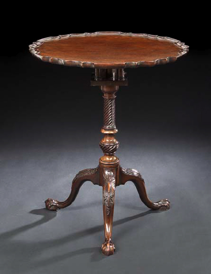 George III Style Mahogany Tripod 2a0c9