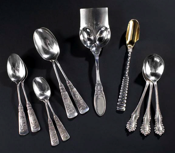 Set of Twelve Sterling Silver Soup 2a11e