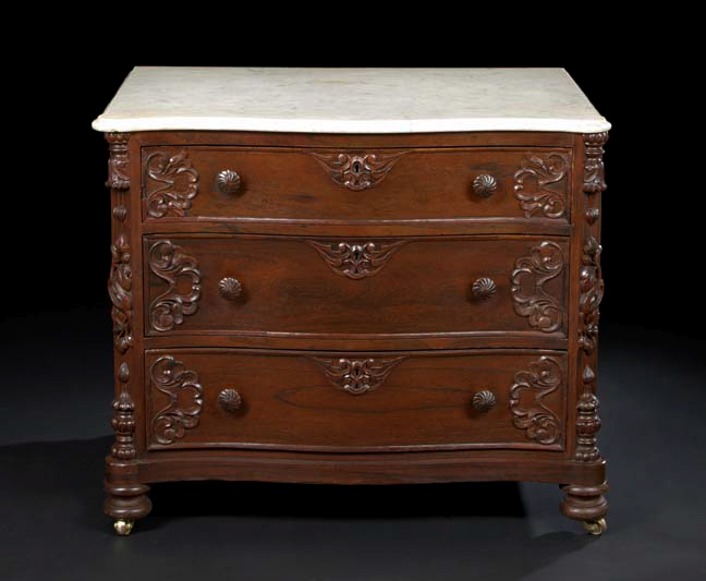 American Rococo Revival Rosewood  2a55c