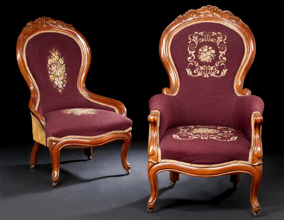 Pair of American Rococo Revival Style 2a56f