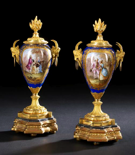 Diminutive Pair of French Ormolu Mounted 2a5ab