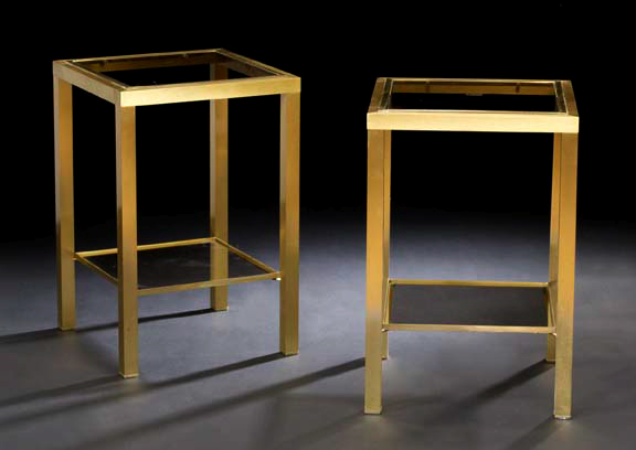 Pair of Brushed Gilt Metal and 2a5d9