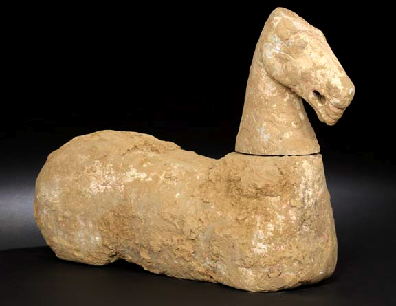 Large Chinese Burial Figure of a Horse,